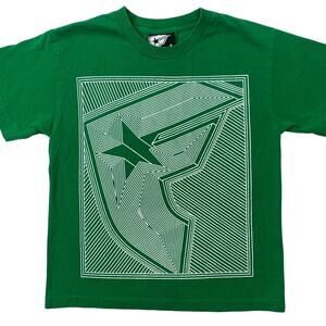 VTG Famous Stars & Straps Mens Medium Tee Shirt Green White Logo Short Sleeve